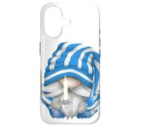 Custodia per iPhone 17 Sleepy Gnome Grandpa With Striped Pj And Candle Night Light