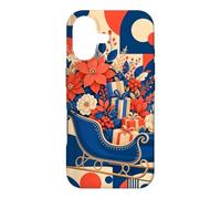 Custodia per iPhone 17 Slitta vintage riempita con fiori invernali