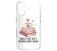 Custodia per iPhone 17 Smells Like She's Reading Smut Again Spicy Books and Coffee