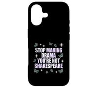 Custodia per iPhone 17 Smetti di fare drammi Non sei Shakespeare
