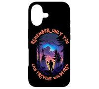 Custodia per iPhone 17 Smokey Bear Starry Night Scene Only You Can Prevent Wildfire