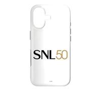 Custodia per iPhone 17 SNL 50 Chest Logo Black And Gold Saturday Night Live