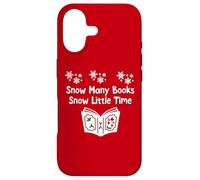 Custodia per iPhone 17 Snow Many Books Snow Little Time Reading Christmas Book Club