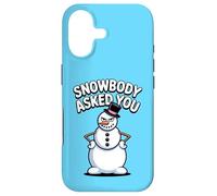 Custodia per iPhone 17 Snowbody Asked You Sarcastic Sassy Snowman Divertente Natale