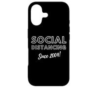 Custodia per iPhone 17 Social Distancing Since 2004 Funny 2000's Meme Birthday 2004