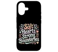 Custodia per iPhone 17 Soft Hearts Strong Boundaries Forza emotiva |-