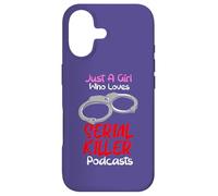 Custodia per iPhone 17 Solo una ragazza che ama i podcast di serial killer True Crimes