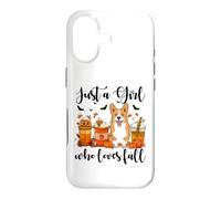 Custodia per iPhone 17 Solo una ragazza che ama l'autunno Corgi Dog Pumpkin Cozy Autumn