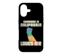 Custodia per iPhone 17 Someone In California Loves Me Retro Land Map Stato