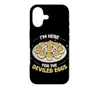 Custodia per iPhone 17 Sono qui per The Deviled Egg Foodie Buon Ringraziamento