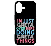 Custodia per iPhone 17 Sono solo Greta qui a fare Greta Things Name