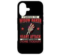 Custodia per iPhone 17 Sono sopravvissuto all"arresto cardiaco di attacco cardiaco di Widow Maker