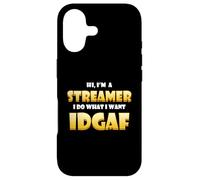 Custodia per iPhone 17 Sono uno Streamer Fai quello che voglio IDGAF Divertente Gamer IRL Streamer