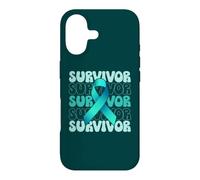 Custodia per iPhone 17 Sopravvissuta a violenza sessuale, nastro verde acqua