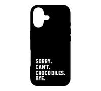 Custodia per iPhone 17 Sorry Can't Crocodiles Bye - Coccodrillo preferito Zoo Animal