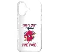 Custodia per iPhone 17 Sorry I Can't Have Practice Funny Table Tennis Player Quote