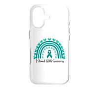 Custodia per iPhone 17 Sostengo i sopravvissuti alla consapevolezza delle aggressioni sessuali Boho Rainbow