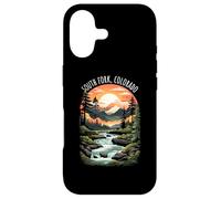 Custodia per iPhone 17 South Fork Colorado USA Scenic Mountain Retro Tramonto Stile
