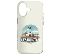 Custodia per iPhone 17 Souvenir vintage retrò del paesaggio del Kazakistan