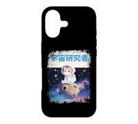 Custodia per iPhone 17 Space Explorer Gatto giapponese in tuta spaziale su asteroide