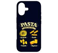 Custodia per iPhone 17 Spaghetti Fusilli Farfalle Rigatoni Guida Cucina Italiana