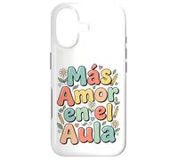 Custodia per iPhone 17 Spagnolo Inspirational More Loves Mas Amor En El Aula