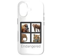 Custodia per iPhone 17 Specie in pericolo di estinzione Orangutan Tiger Elefanti