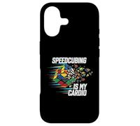 Custodia per iPhone 17 Speedcubing Is My Cardio Funny Cube Solver Design