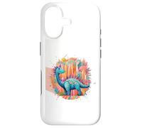 Custodia per iPhone 17 Spighe colorate di dinosauro magico per gli amanti dei dinosauri Dino World