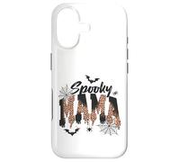 Custodia per iPhone 17 Spooky Mama Leopard Print Ghost Halloween Design
