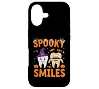 Custodia per iPhone 17 Spooky Smiles Carino Halloween Dente Design