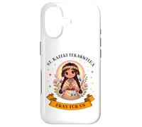Custodia per iPhone 17 St. Kateri Tekakwitha Santa Cattolica Pray for Us Bambini