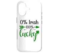 Custodia per iPhone 17 St Patricks 0% Irish 100% Lucky Lass Kiss Me I'm Irish ish
