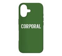 Custodia per iPhone 17 Stampa frontale ufficiale delle forze armate grado caporale
