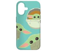 Custodia per iPhone 17 Star Wars The Mandalorian Grogu Triple Threat Azzurro