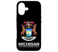 Custodia per iPhone 17 STATO DI MICHIGAN BANDIERA DETROIT GRANDI LAGHI