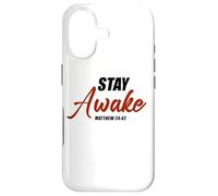 Custodia per iPhone 17 Stay Awake - Matthew 24:42 Jesus Quote Salvation Faith