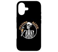 Custodia per iPhone 17 Staying Alive Skeleton Drink Coffee Baristas Coffee Lover