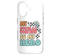 Custodia per iPhone 17 Stepdad Hero Cute Retro Floral Fathers Day Appreciation