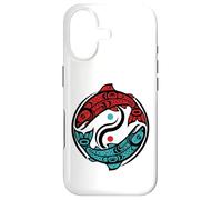 Custodia per iPhone 17 Stile tribale dei nativi americani del salmone del Pacifico nord