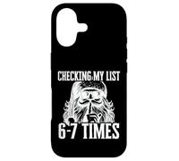 Custodia per iPhone 17 Sto controllando la mia lista 67 Volte Divertente Babbo Natale Meme