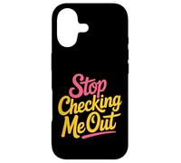 Custodia per iPhone 17 Stop Checking Me Out Incontri flirt antisociali -
