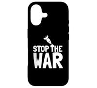 Custodia per iPhone 17 Stop the War Peace Protest Messaggio Anti Lotta