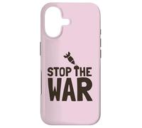 Custodia per iPhone 17 Stop the War Peace Protest Messaggio Anti Lotta