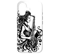 Custodia per iPhone 17 Suonatrice di sassofono per ragazze