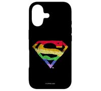 Custodia per iPhone 17 Superman Rough Rainbow Pride Logo