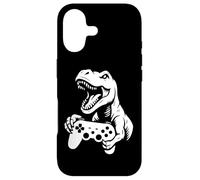 Custodia per iPhone 17 T Rex Gamer Controller Grafico Dinosauro Gaming Art