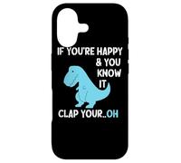 Custodia per iPhone 17 T Rex Se sei felice e lo sai batti il tuo divertente dinosauro