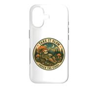 Custodia per iPhone 17 Take It Slow Under The Stars Bradipo Fungo Camping