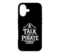 Custodia per iPhone 17 Talk Like A Pirate Day, divertente grafica a forma di teschio e ossa incrociate